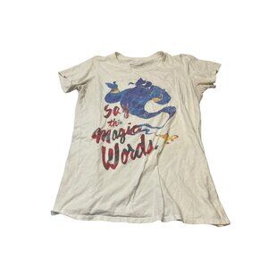 Disney Women’s XL  Aladdin Say the Magic Words T-Shirt READ